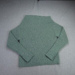 Treasure & Bond‎ Sweater Womens XS Green Ribbed Knit Asymmetrical Neck